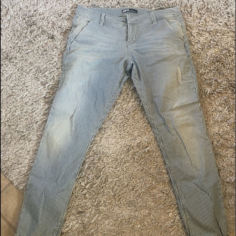 Sold Design Lab brand new white and blue striped